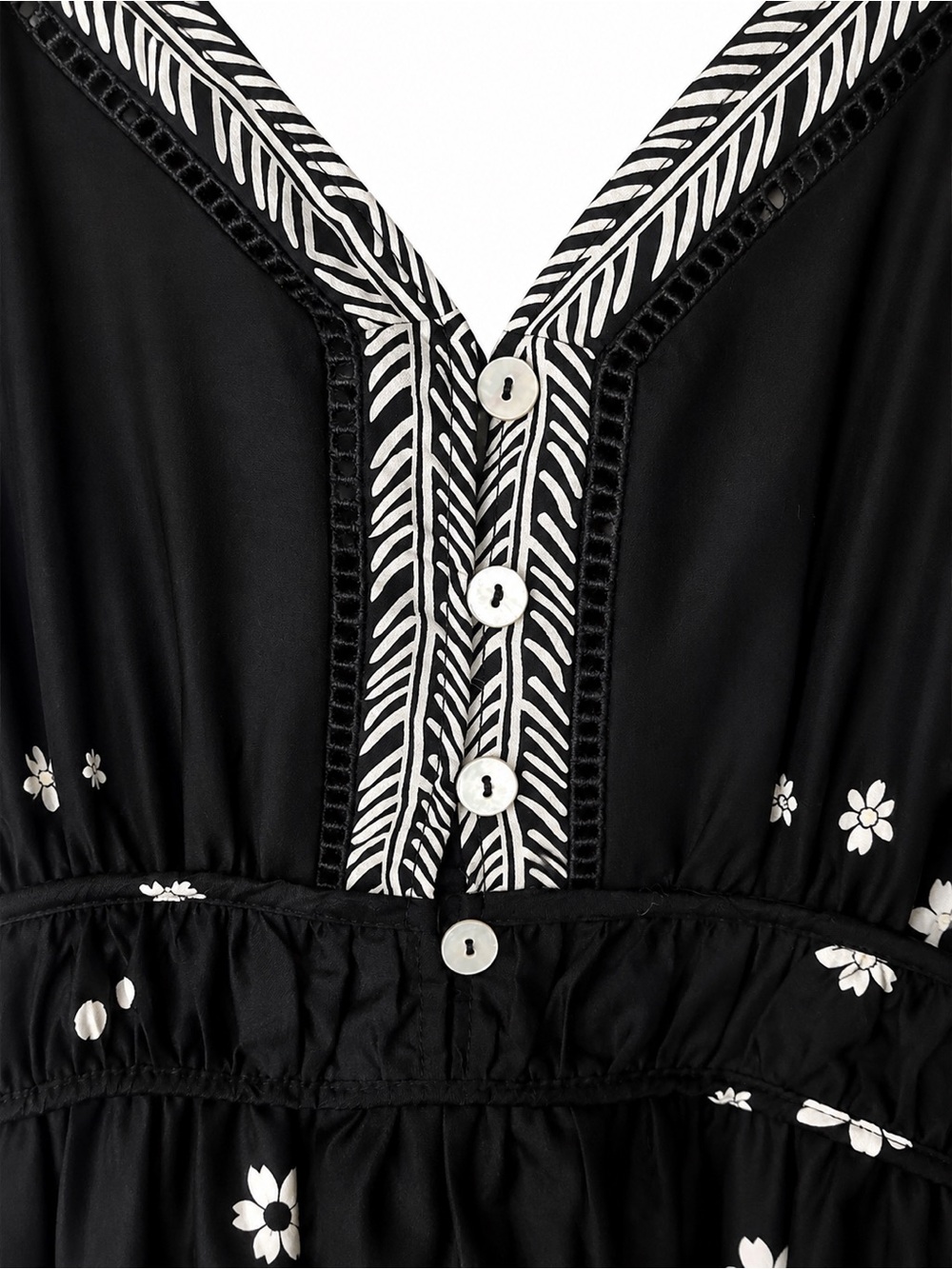 Ellen Tracy ✨ 
Boho Chic Women's Printed Puff Sleeve Maxi Dress - Picture 5 of 16
